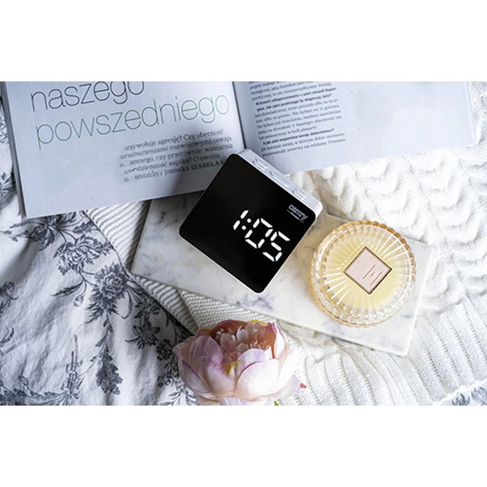 Ρολόι Επιτραπέζιο Camry LED ALARM CLOCK WHITE