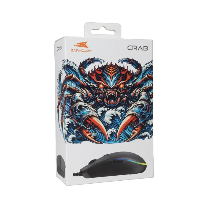 Baracuda CRAB BGM-111 Gaming Mouse 3200 DPI Black