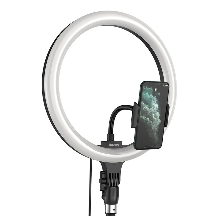 Φωτιστικό Δαχτυλίδι Baseus LED Crzb12-B01, 12", Χωρίς Τρίποδα, Μαύρο