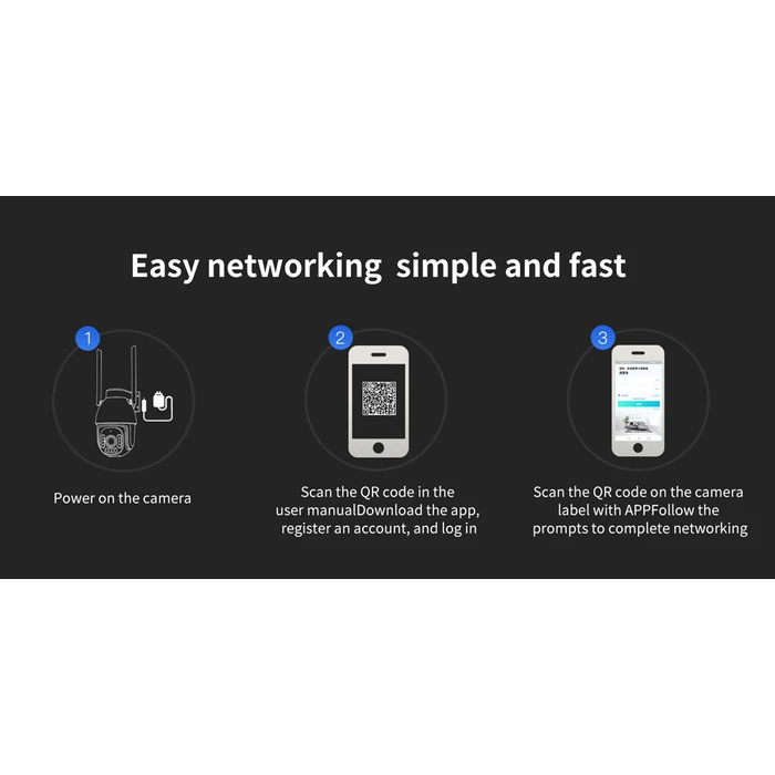 Κάμερα Παρακολούθησης Vstarcam Smart Cs611Q-Uv, 4Mp, Wi-Fi, Ptz, Sd