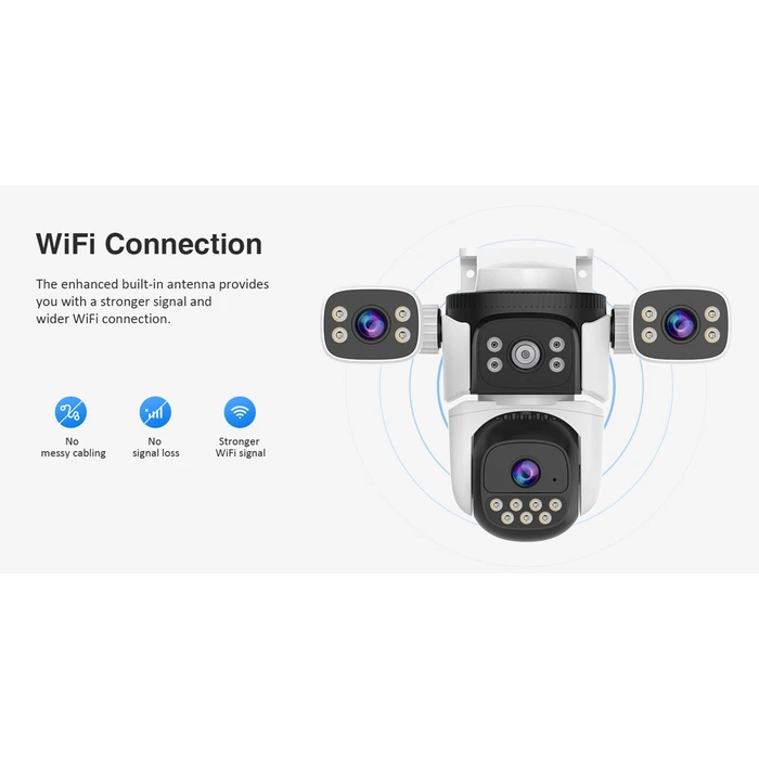 Κάμερα Παρακολούθησης Vstarcam Smart CS621SR, triple lens, 2MP, WiFi, SD, PTZ, IP66