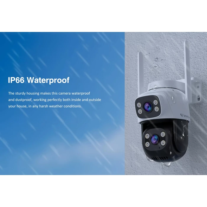 VSTARCAM smart camera CS622DR (Dual Lens, 3MP, WiFi, PTZ, SD, IP66)