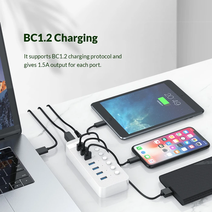 Orico Hub 7 Θυρών USB 3.0 με σύνδεση USB-A CT2U3-7AB