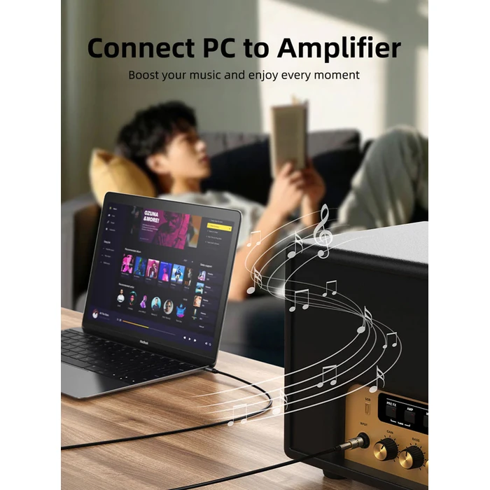 Αντάπτορας Ήχου Cabletime 6.3mm σε 3.5mm CT-6M3F-Ag, Gold Plated, Γκρι