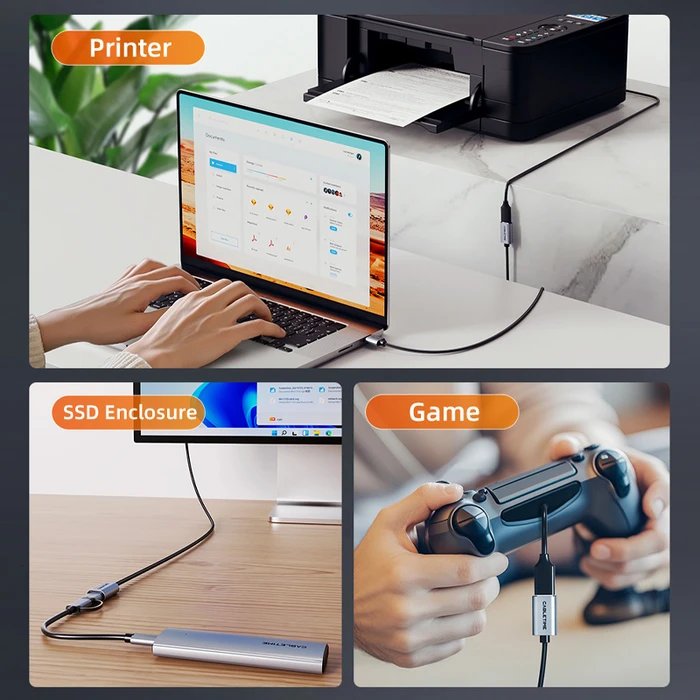 Καλώδιο USB Cabletime CT-AMAF1, 5Gbps, 2m, Μαύρο