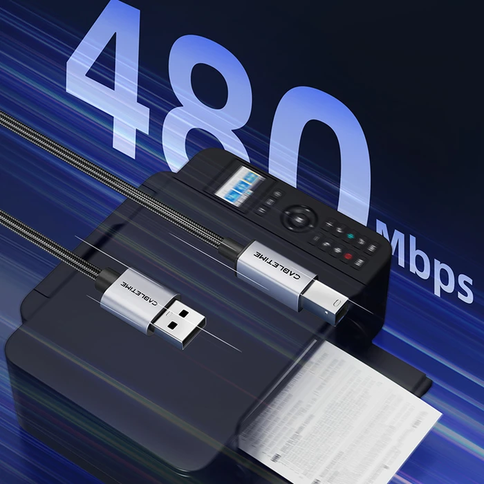 Καλώδιο USB Cabletime σε USB Type B CT-AMBM1, 480Mbps, 3m, Μαύρο
