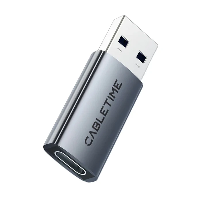 Αντάπτορας USB-C Cabletime Σε USB Ct-Amcf10-Ag, 10Gbps, 15W, Γκρι