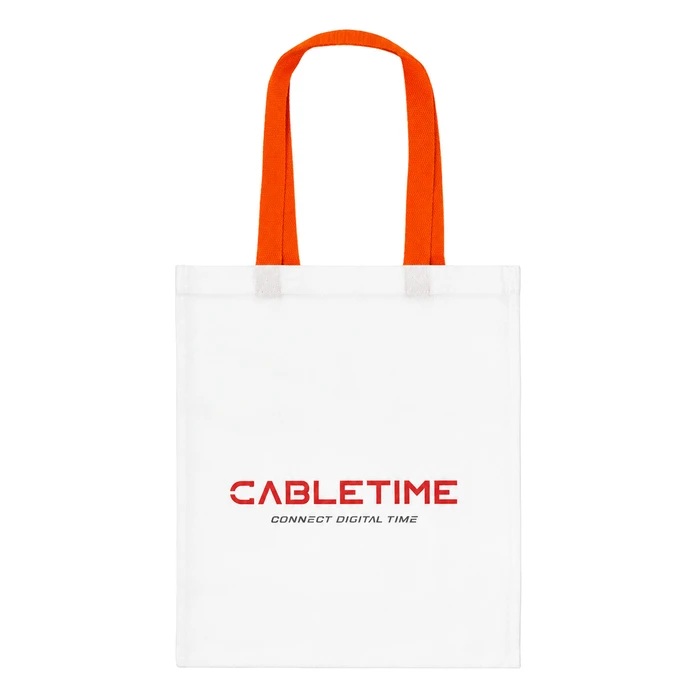 CABLETIME τσάντα CT-BAG, 33.5x38.5cm, λευκή