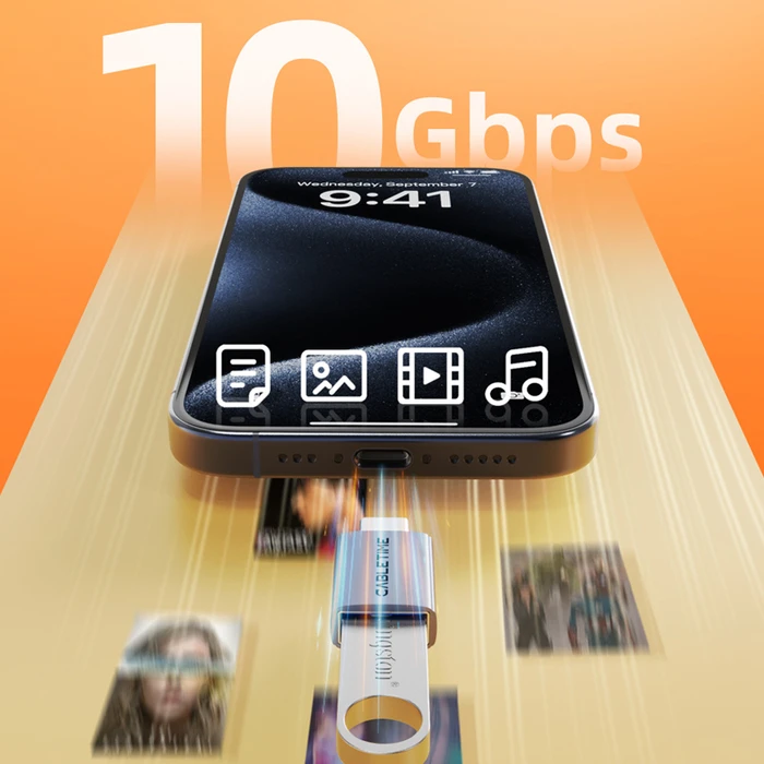 Αντάπτορας USB-C Cabletime σε USB CT-CMAF10-AG, 10Gbps, γκρι