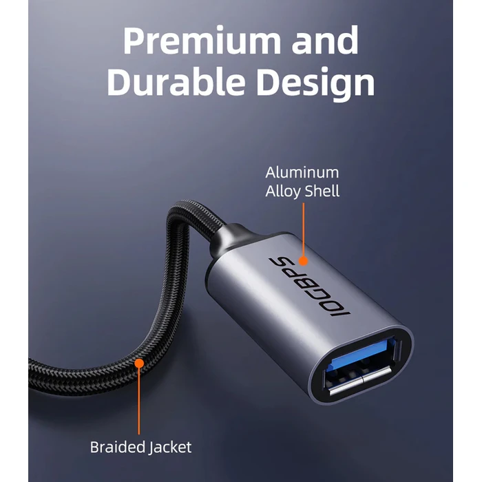 Αντάπτορας USB-C Cabletime σε USB CT-Cmaf10-Agl, 10Gbps, Γκρι