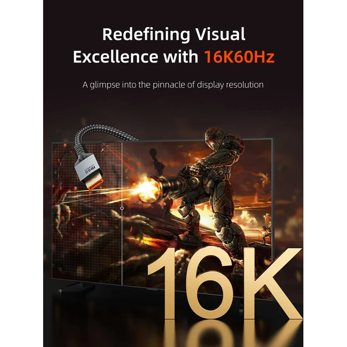 CABLETIME καλώδιο DisplayPort 2.1 2m (CT-DP16K-AG2)