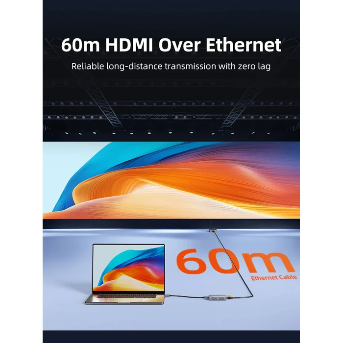 Cabletime Hdmi Video Extender Ct-hehd-fg60 Μέσω Καλωδίου Rj45 1080p/60hz Έως 60m Cabletime