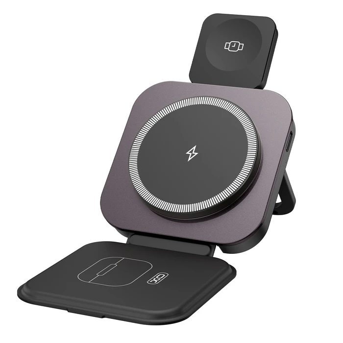 XO Ασύρματος Φορτιστής Πτυσσόμενος 3 σε 1 Μαγνητικός CX035