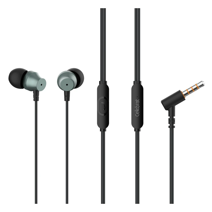 Handsfree Ακουστικά Celebrat με Μικρόφωνο D11, 3.5mm, 1.2m, μαύρα