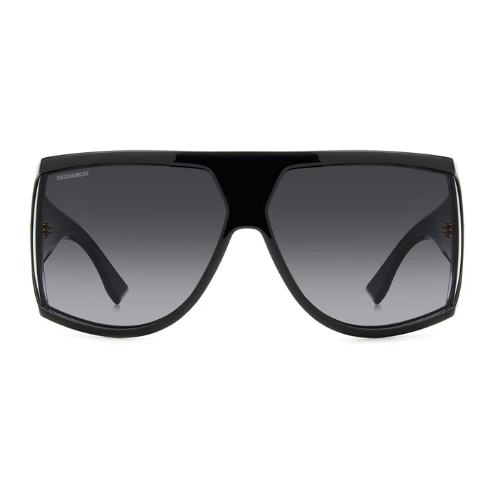 Dsquared2 D2-0124-S-2M2 Men's Sunglasses - Black Acetate Frame, Grey Gradient Lens, 75/11/115 mm