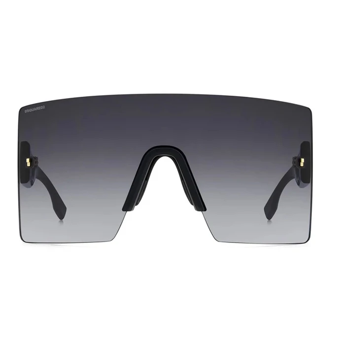 DSQUARED2 Unisex Sunglasses D2-0126-S-807 (99/00/140 mm, Grey Lens, Black Acetate Frame, Category 3 UV400)