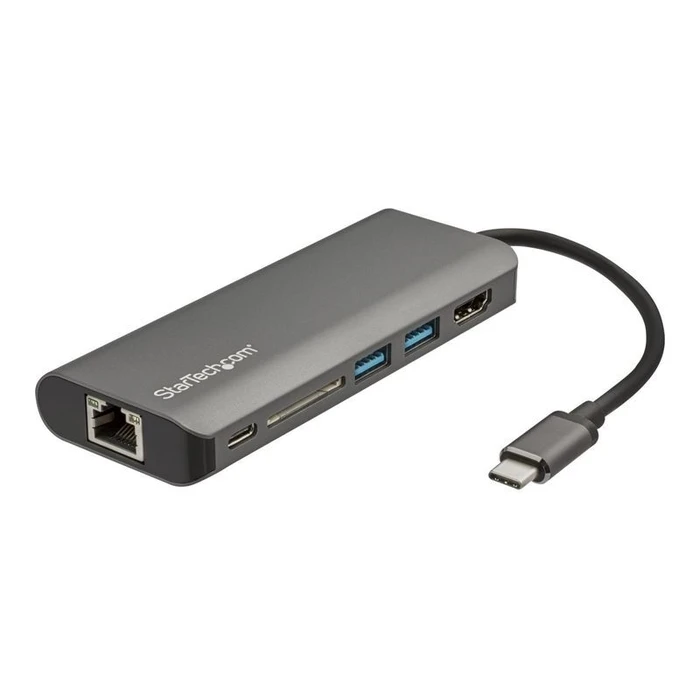 Docking Station StarTech.com USB C Multiport Adapter with HDMI - 4K - SD Card Reader - USB C to USB 3.0 Hub - 2x USB-A 1x USB-C - 60W PD 3.0