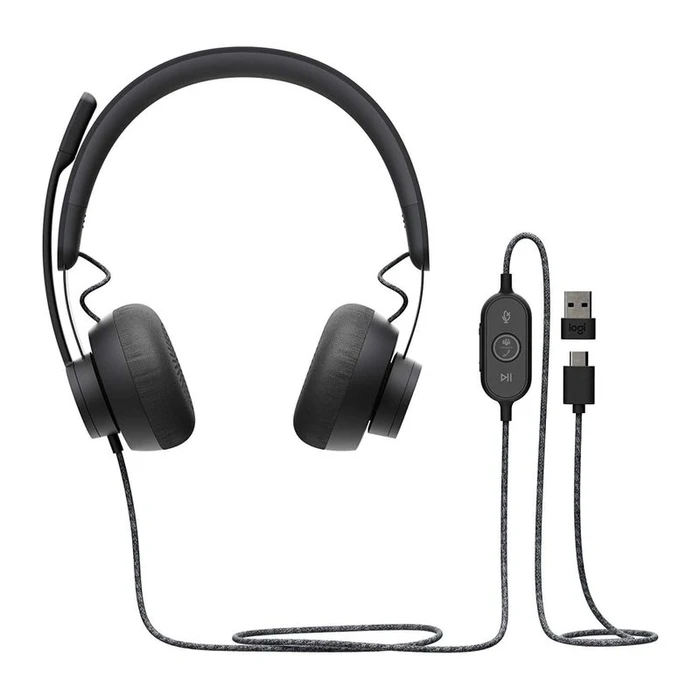 Headset Logitech On-Ear Zone Wired