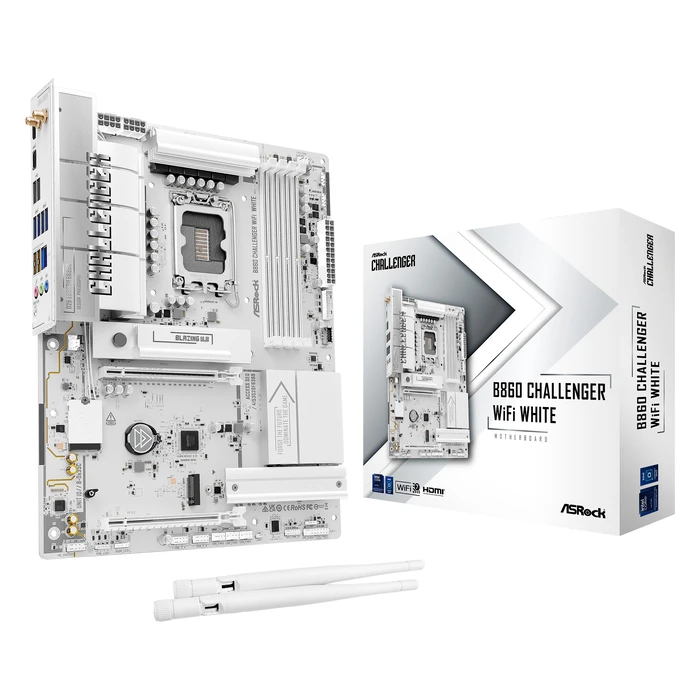 Motherboard AsRock B860 Challenger WiFi White ATX LGA1851 Socket B860