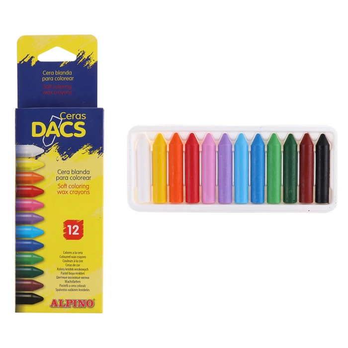 Χρωματιστές Κηρομπογιές Alpino Da050290 12 Τμχ