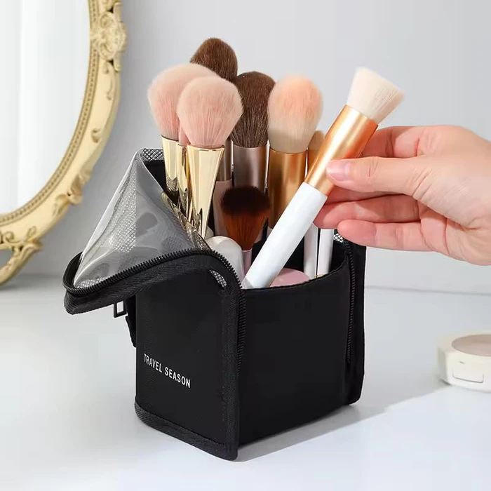 Θήκη Πινέλων Μακιγιάζ Da246, 13X25Cm, Μαύρη