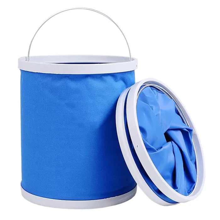 Πτυσσόμενος Κουβάς Da376, Υφασμάτινος, 11L, Φ24X25Cm, Μπλε