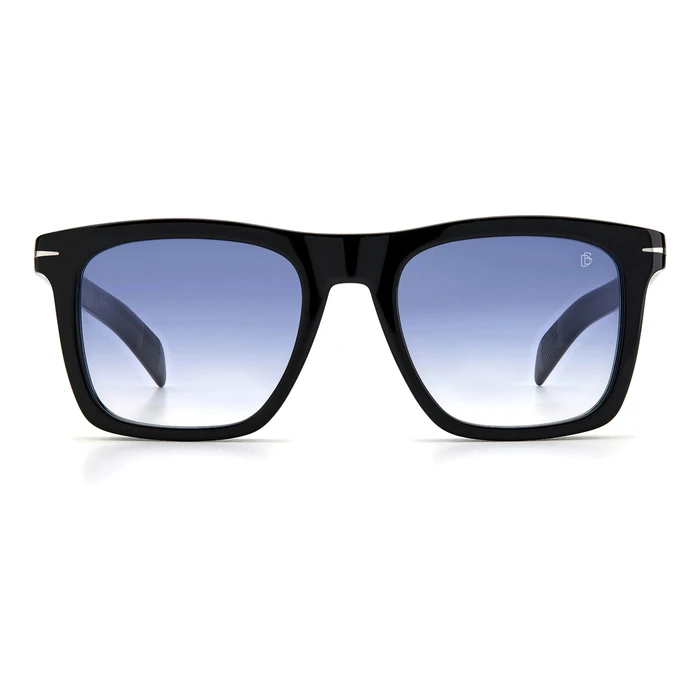 DAVID BECKHAM Men's Sunglasses DB-7000-S-BSC (Acetate Black Frame, Blue Lenses, 51/20/145, UV400)