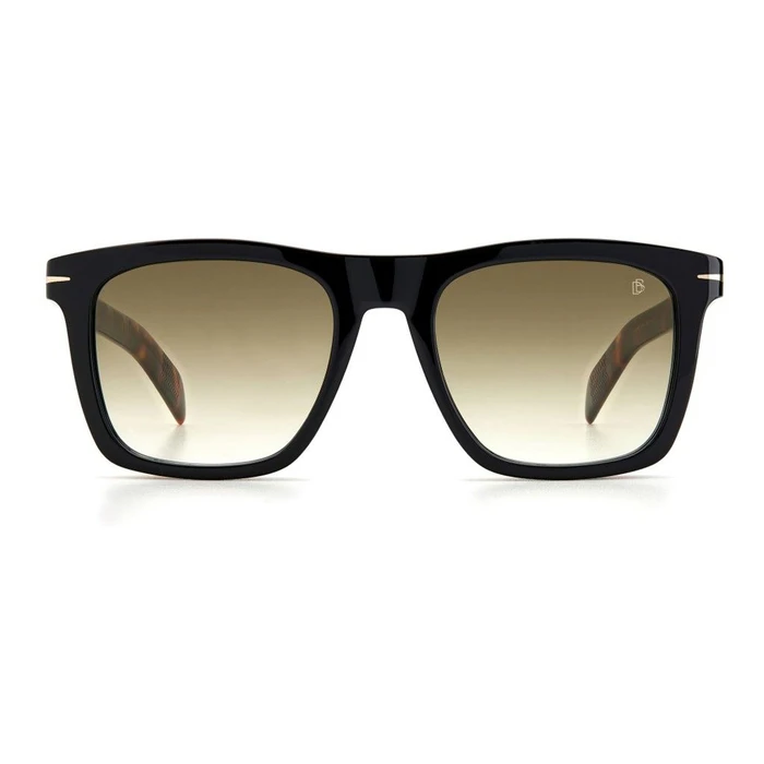 DAVID BECKHAM Men's Sunglasses DB-7000-S-XWY (53/20/145) Black Acetate Frame, Brown Gradient Lenses, UV400