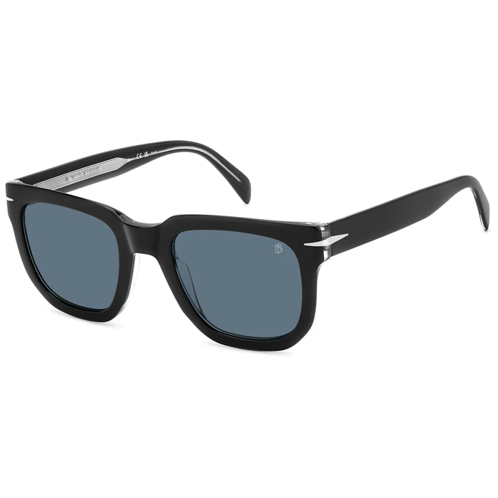 David Beckham Men's Sunglasses DB-7118-S 7C5 (52/23/150) Black Frame, Blue Lenses, Category 3