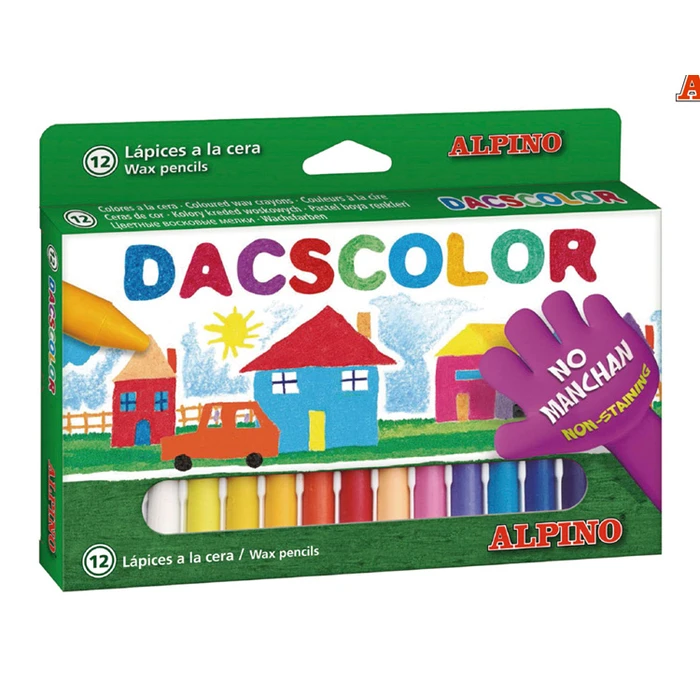 Χρωματιστές Κηρομπογιές Alpino Dc050290 12 Τμχ