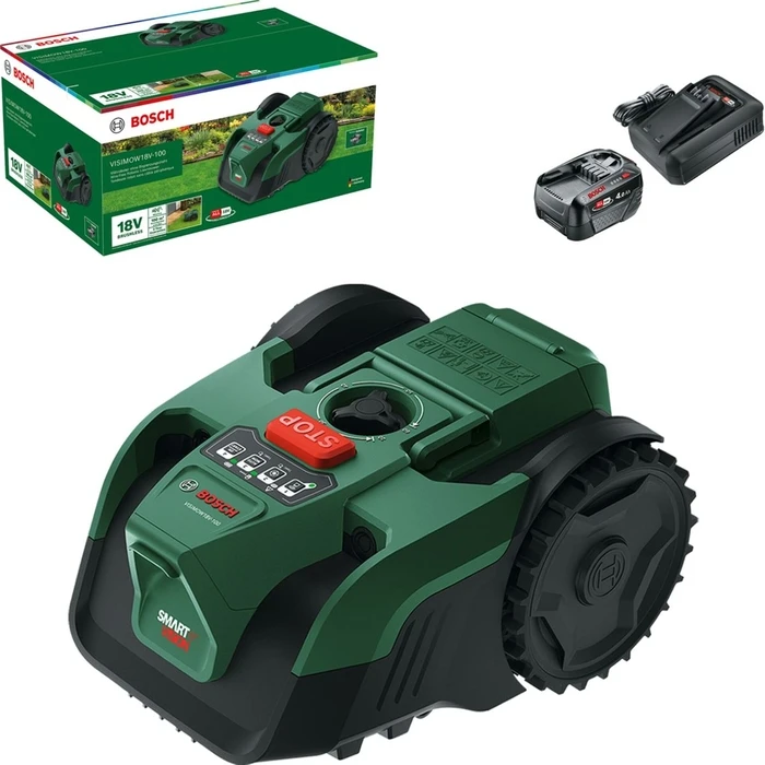 Bosch VisiMow 18V-100 Set Μηχανή κουρέματος γκαζόν ρομπότ