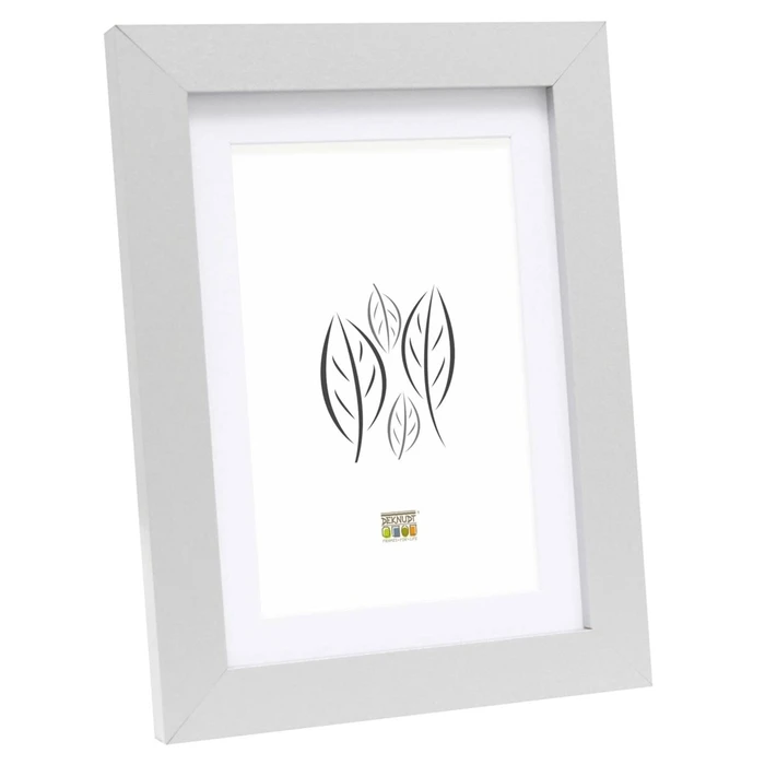 Κορνίζα τοίχου Deknudt S66KD1 P1 15x20 Wood Silver με Passepartout