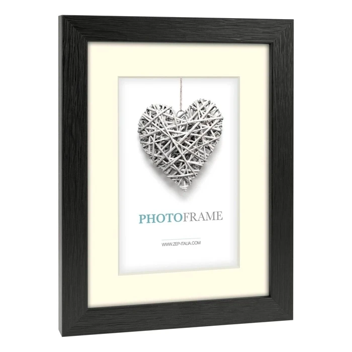 Κορνίζα τοίχου ZEP Regent 5 Passepartout 30x40 Ξύλινη Μαύρη V32345