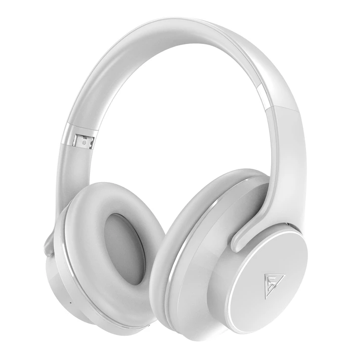 Headphones Doqaus DESIGN 1, ασύρματα & ενσύρματα, Φ40mm, 600mAh, γκρι