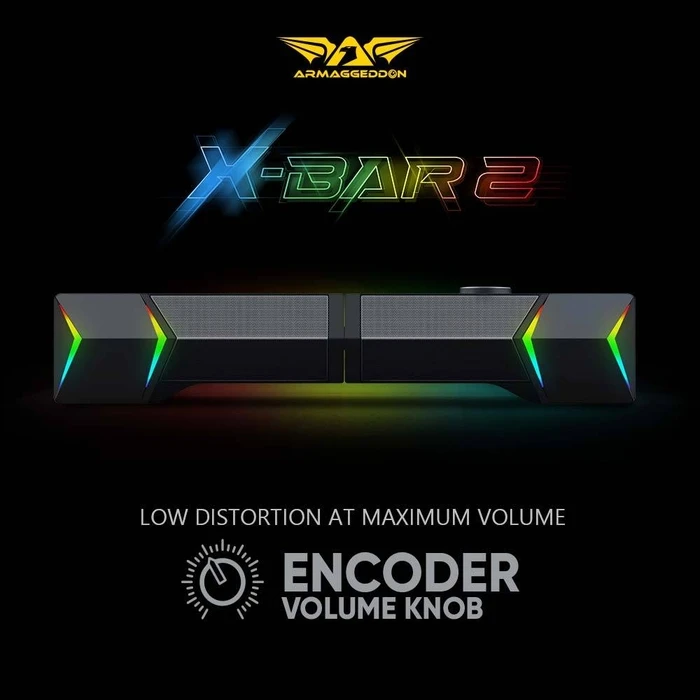 Ηχεία Υπολογιστή Armaggeddon DETACHABLE Gaming Stereo X-BAR 2