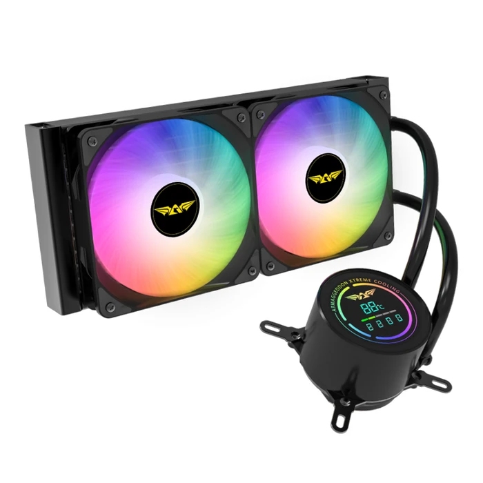 Armaggeddon A240 Υδρόψυξη AIO CPU 240mm με 2x120mm ARGB ανεμιστήρες