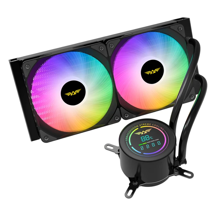 Armaggeddon A240 Υδρόψυξη AIO CPU 240mm με 2x120mm ARGB ανεμιστήρες
