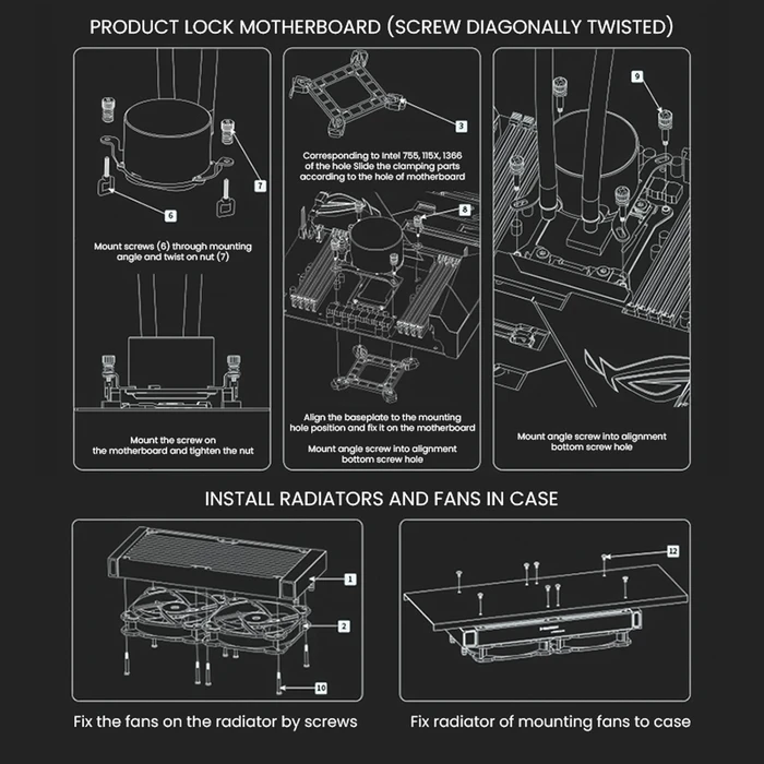 Armaggeddon A240 Υδρόψυξη AIO CPU 240mm με 2x120mm ARGB ανεμιστήρες
