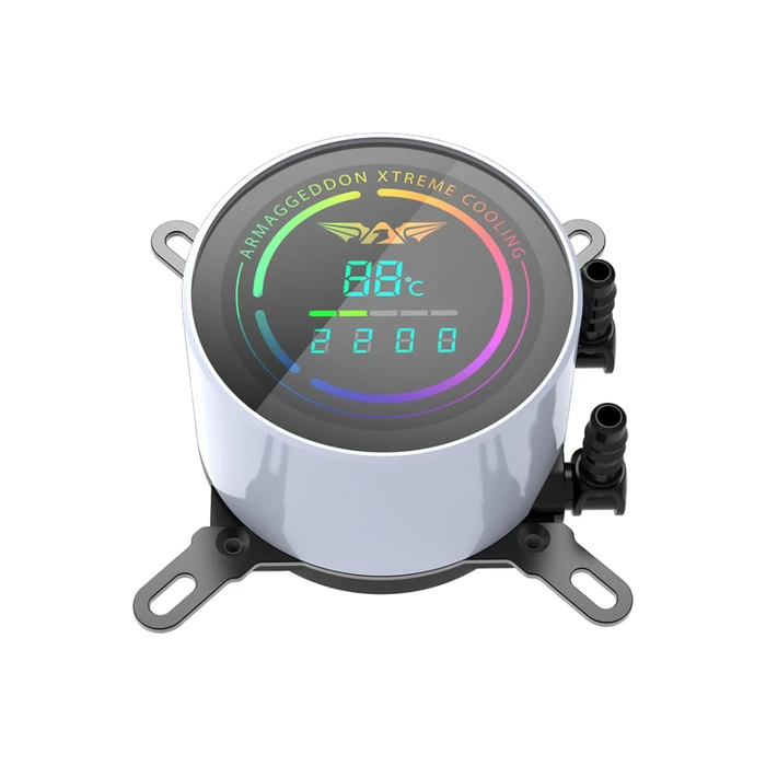 Armaggeddon DF-ADV-A240ARGB-W AIO CPU Liquid Cooler 240mm with 2x120mm ARGB Fans White