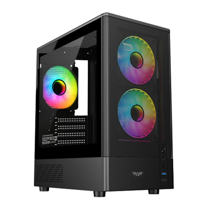 ARMAGGEDDON Κουτί Υπολογιστή Micro ATX Deepfreeze Duplex 2 Chroma Black