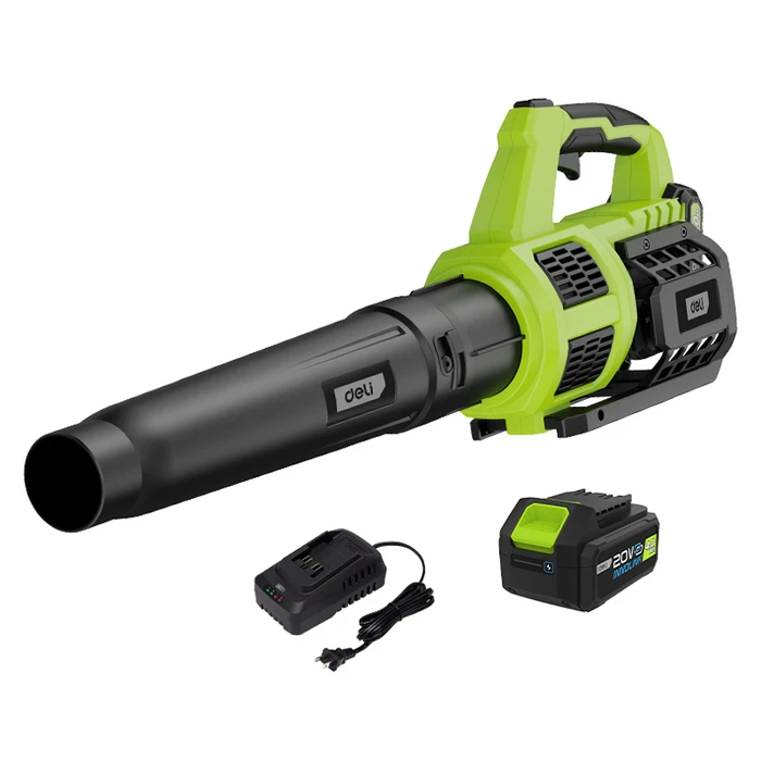 DELI DG012-1 20V Cordless Handheld Blower with 4Ah Battery & Charger, Variable Speed (Turbo)