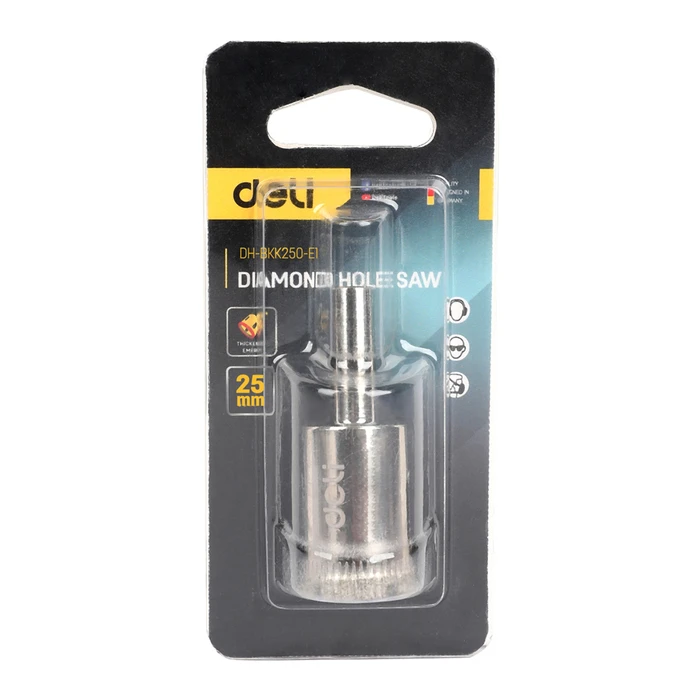 Ποτηροπρίονο Deli Διαμαντέ DH-Bkk250-E1 για Πλακάκια/Γυαλί, 25Mm Διάμετρος