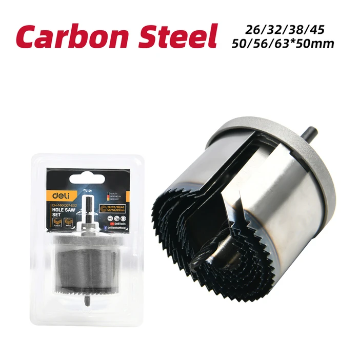 Ποτηροπρίονο Deli DH-Mkk007-Ed2 για Ξύλο/Πλαστικό, 26Mm Έως 63Mm Διάμετρος, 50Mm