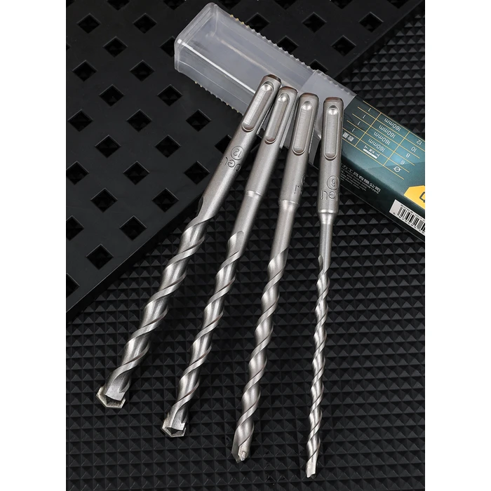 Τρυπάνια Deli DH-Ycz004-Wd1 για Τοίχο, 40Cr Yg8, 6/8/10/12X160Mm, Sds Plus, 4Τμχ