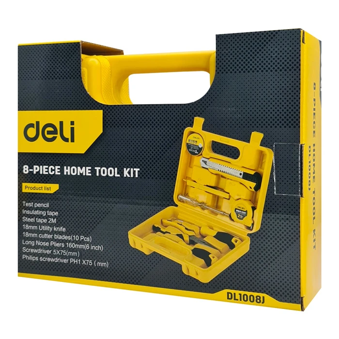 Deli DL1008J Βαλίτσα με 8 Εργαλεία