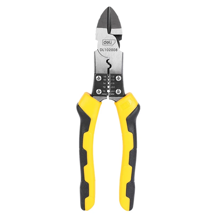 Πλαγιοκόφτης Deli Απογυμνωτής Καλωδίων Dl102008, 1.0~2.6Mm, 200Mm