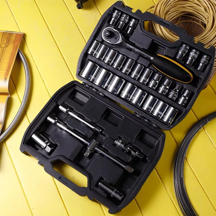 Deli Σετ Καστάνια Με Καρυδάκια Dl1032, Με Θήκη, 1/2", Cr-V, 32τμχ