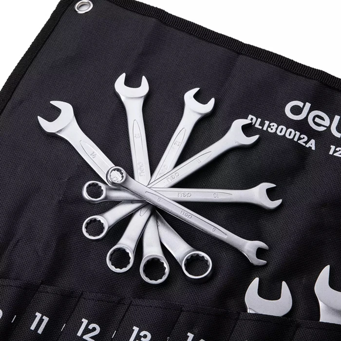 Deli Σετ Γερμανοπολύγωνα Κλειδιά Dl130012a, 6-24mm, 12τμχ