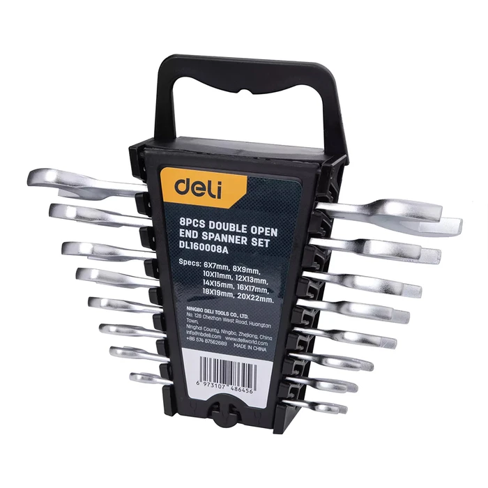 DELI σετ γερμανικά κλειδιά DL160008A 6x7-20x22mm 8τμχ