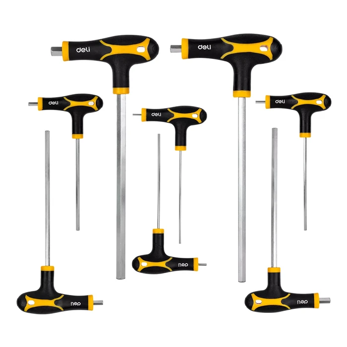 Deli Σετ Κλειδιά Allen Dl233108, Τύπου Ταφ, 2-10mm, Cr-V, 8τμχ